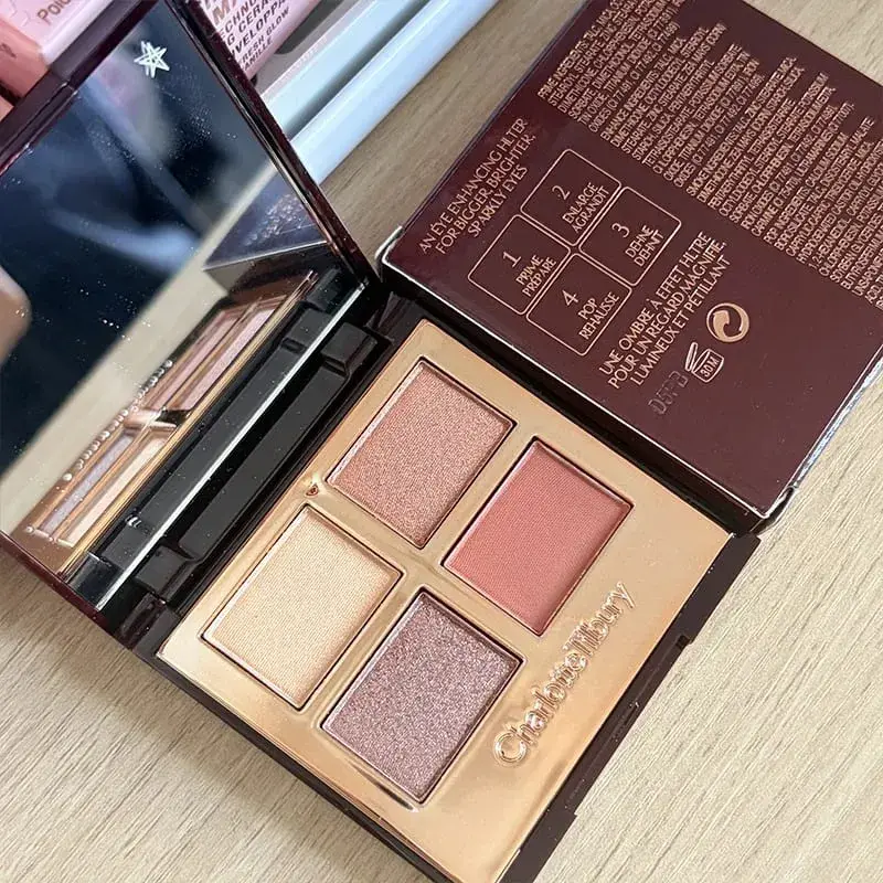 Luxury CT Makeup Suit Apat na Kulay na Eyeshadow Palette Matte Setting Powder Facial Concealer Effect Lipstick na Pangmatagalang Lip Lubrication — image 11