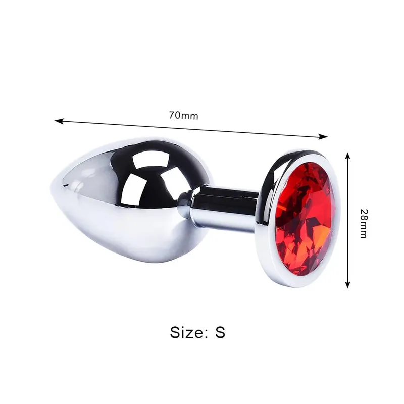 Stainless Steel Anal Plug Butt Plug With Jewelry Colorful Crystal Anus Plug Adults Sex Toys for Men Women Gay Adult Game Sex Toy — image 17