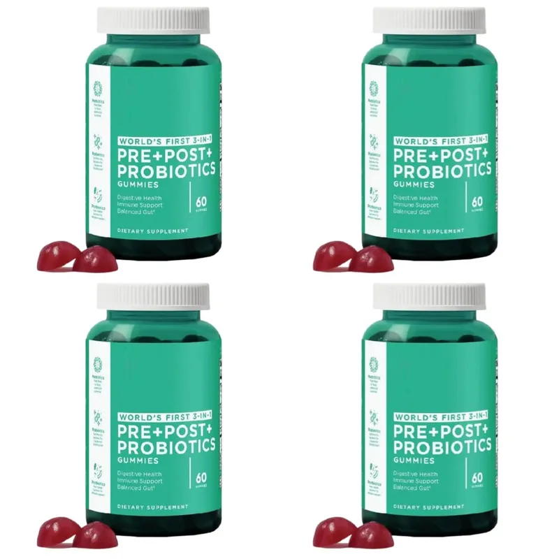 3-Pack Gummies Set: Ashwagandha for Stress Relief Gut Health Probiotics + ACV Detox Vegan Gluten-Free Supplement 60 Ct Each — image 10