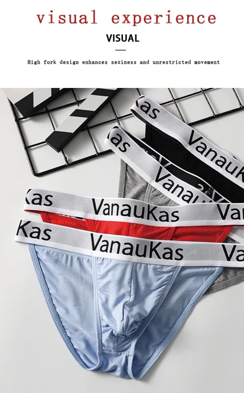 Men's High Cut Panties Soft Modal Fabric Low Rise Briefs Sexy Comfortable Underwear — image 10