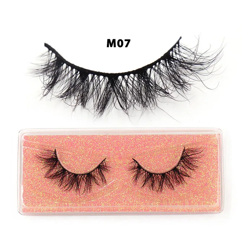 Short Natural 3D Mink Lashes Fluffy Wispy Fake Eyelashes Crisscross False Lashes Eyelash Extension Makeup — image 13