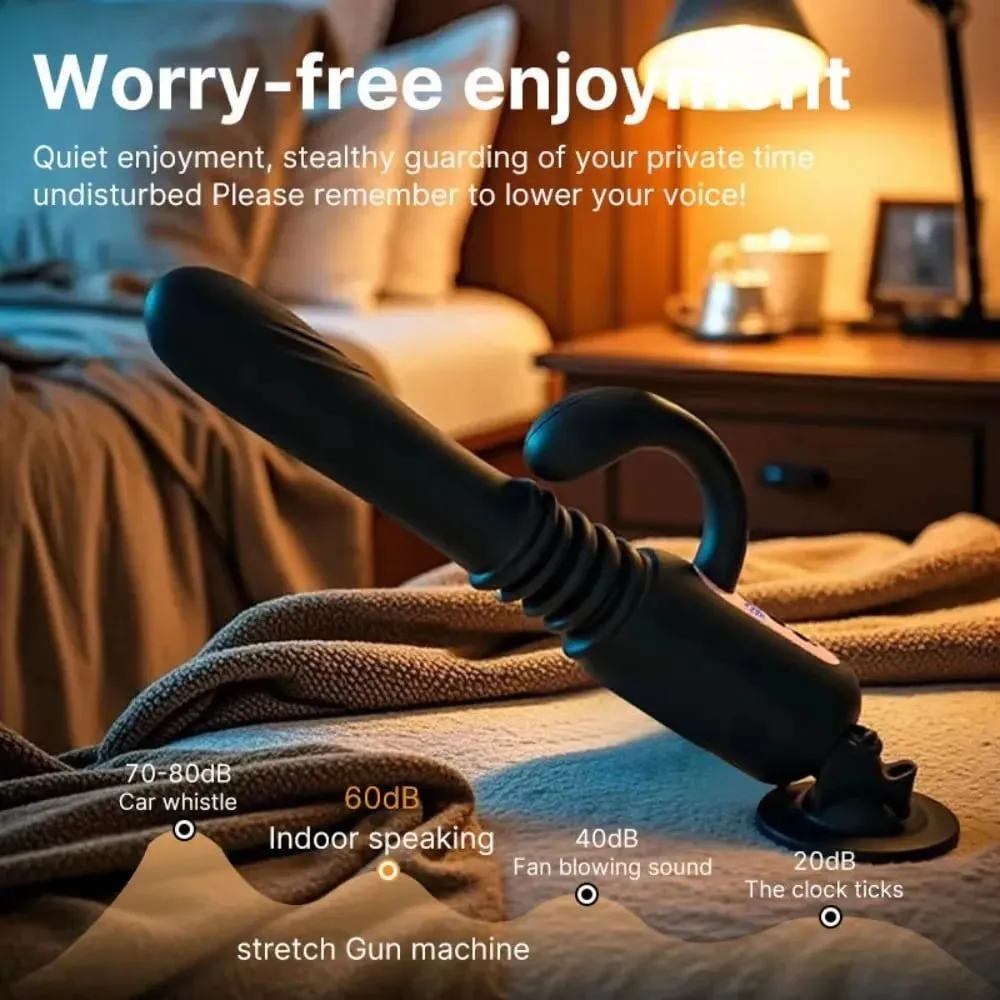 7 Telescopic Sex Machine Thrusting Dildo Vibrator 30MM Auto Stretch Rechargeable With Suction Cup Adult Sex Toys for Women — image 5