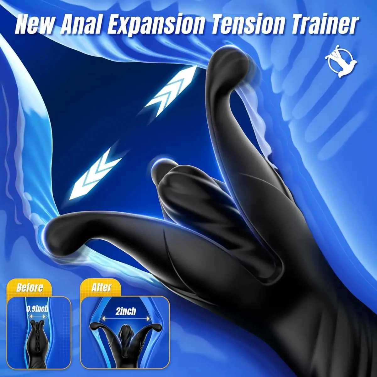 Remote Controlled Thrusting Anal Plug Vibrator Vibrating Butt Plug Male Prostate Massager Buttplug Adults Goods Sex Toy for Men