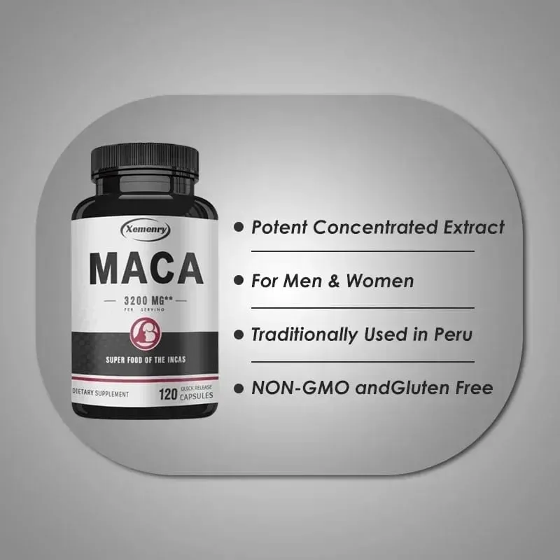 Organic Maca Supplement for Men Increase Stamina Immunity Supplement Big 18