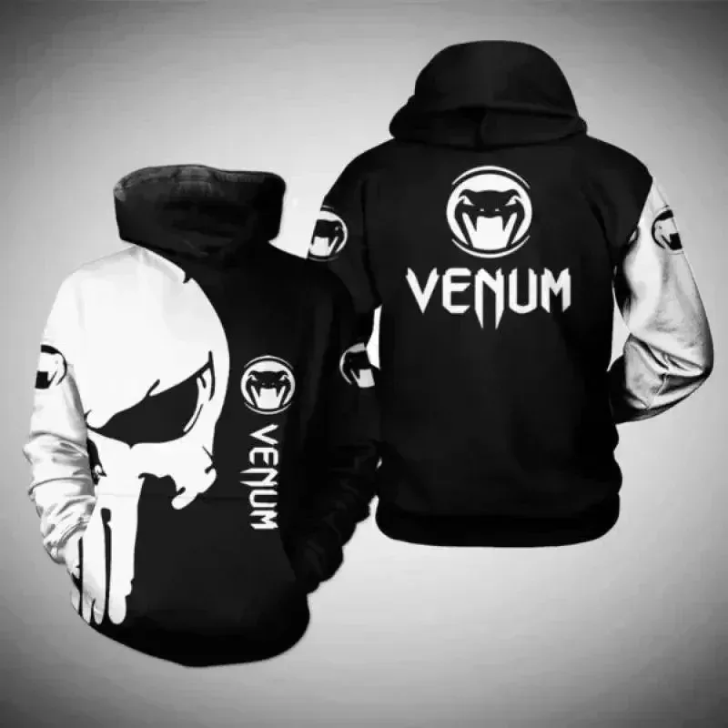 Áo hoodie thể thao nam Bộ đồ đấm bốc nam Wolf Họa tiết độc đoán Thích hợp cho thời trang ngoài trời Mặc áo hoodie Quần áo nam ngọn — image 4