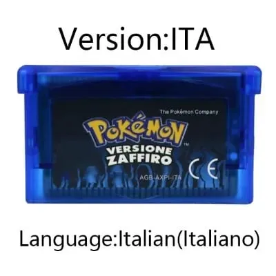 GBA Video Game Cartridge Console Card Pokemon Emerald Ruby FireRed LeafGreen Sapphire Multi-language for GBA/NDS