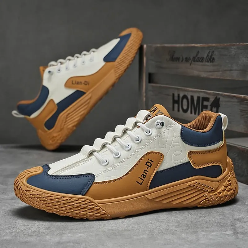 Spring at Autumn Fashion Elastic Band Sneakers para sa Mga Lalaking Versatile Trendy Casual Shoes Mga Sapatos na Pantakbo ng Mag-aaral Soft-Soled Lightweight na Panlalaking Sapatos — image 3