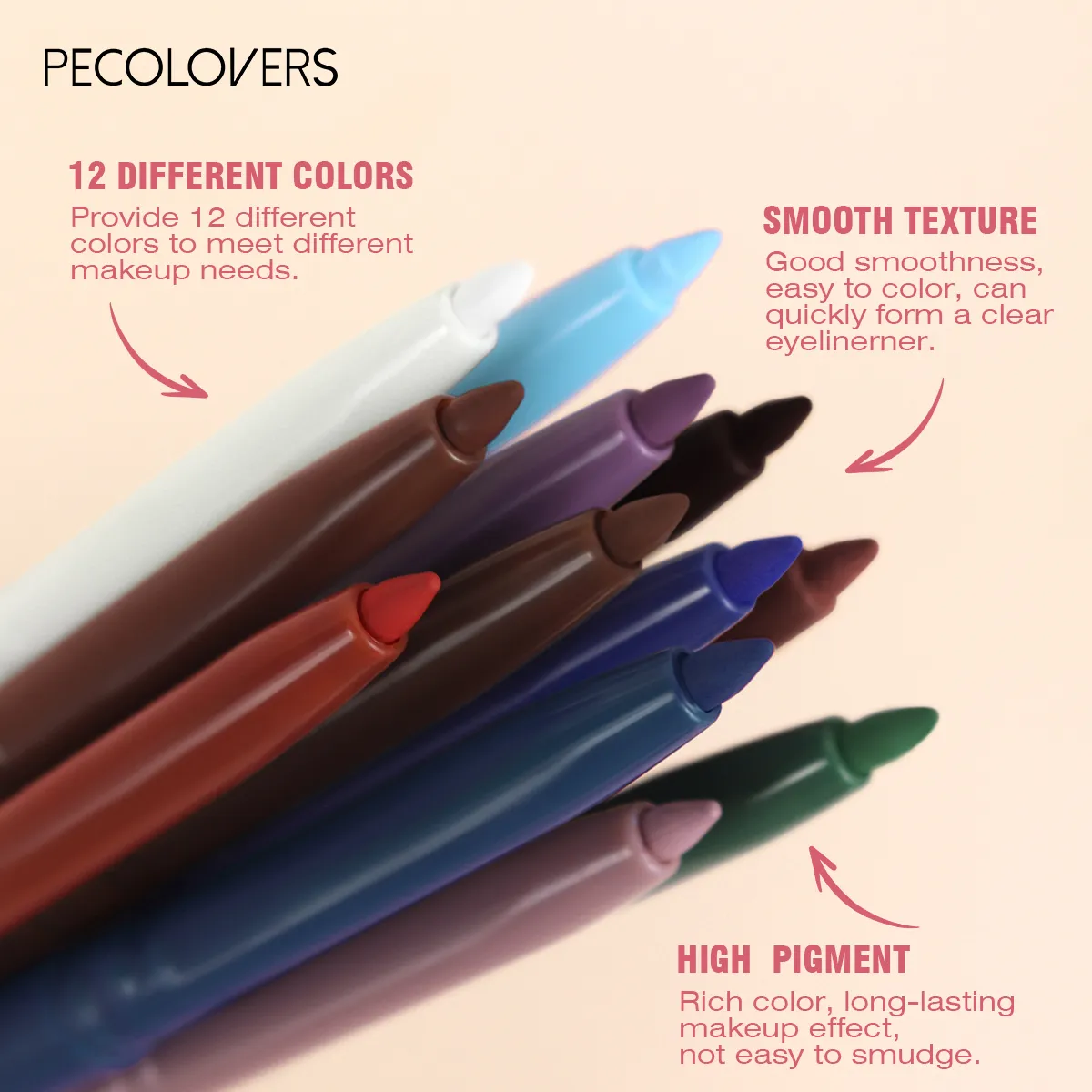 1 Pcs Multi-colors Matte Eyeliner Pencil High Color Rendening Used As Eyeliner and Eyeshadow Eye-catching Eye Makeup — image 7