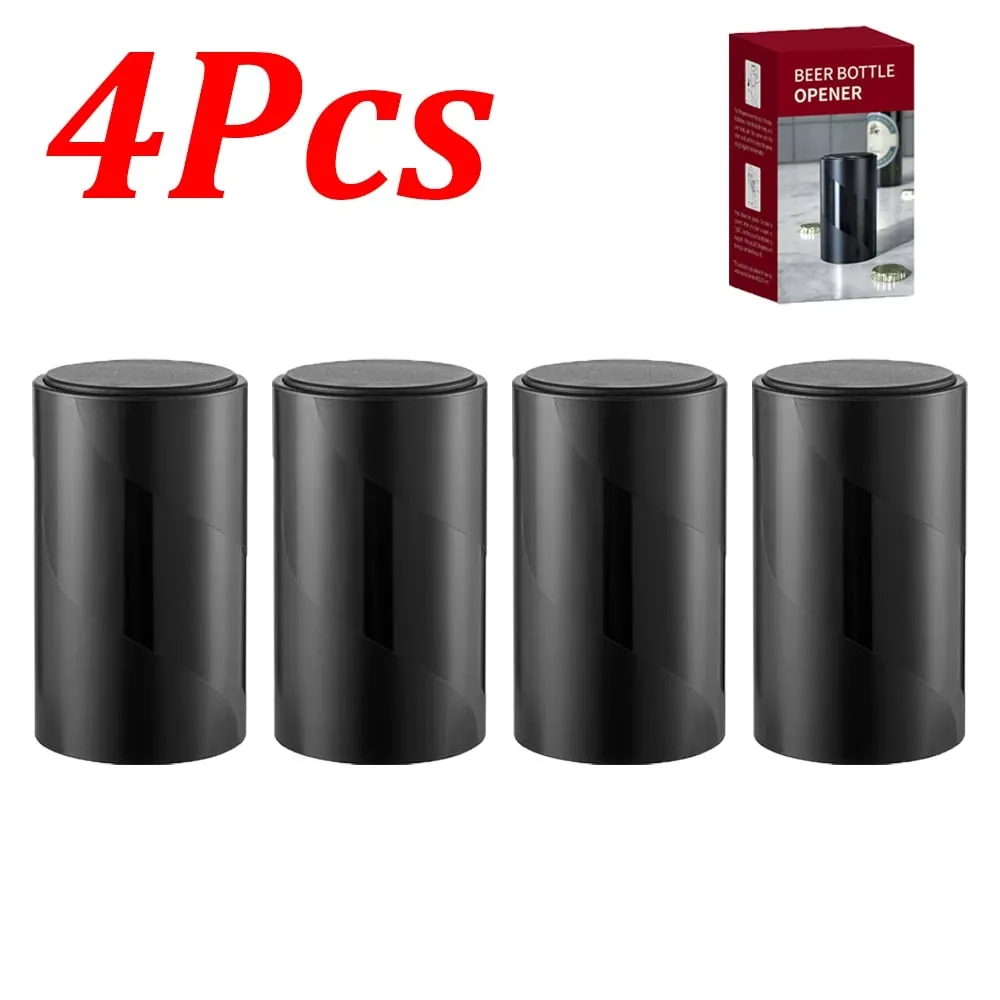 1-4Pcs Beer Bottle Opener Push Down Bottle Small Portable Opener Automatic Beer Opener for Home Party Bars Picnic Camping Hiking