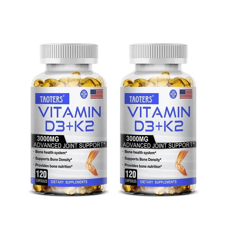 3000 mg Vitamin D3+K2 Gesundheitsergänzung – Kalziumergänzung für Knochenpräzision und allgemeine Gesundheit