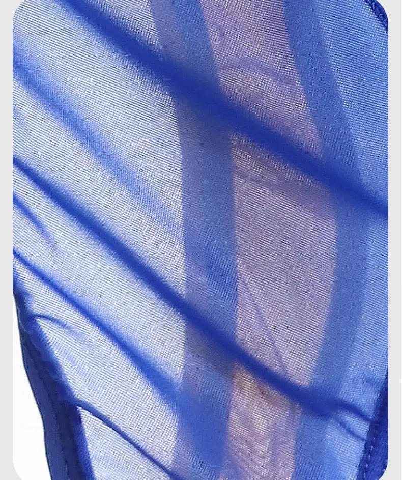 Ultra-thin Breathable Japanese-Style Transparent Sexy Men's Underwear Triangle Briefs With Smooth Ice Silk And Low Waistline