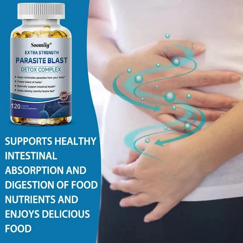 Parasite Express - suplemento natural para a saúde intestinal que limpa o cólon, desintoxica e limpa, aumenta a imunidade do fígado