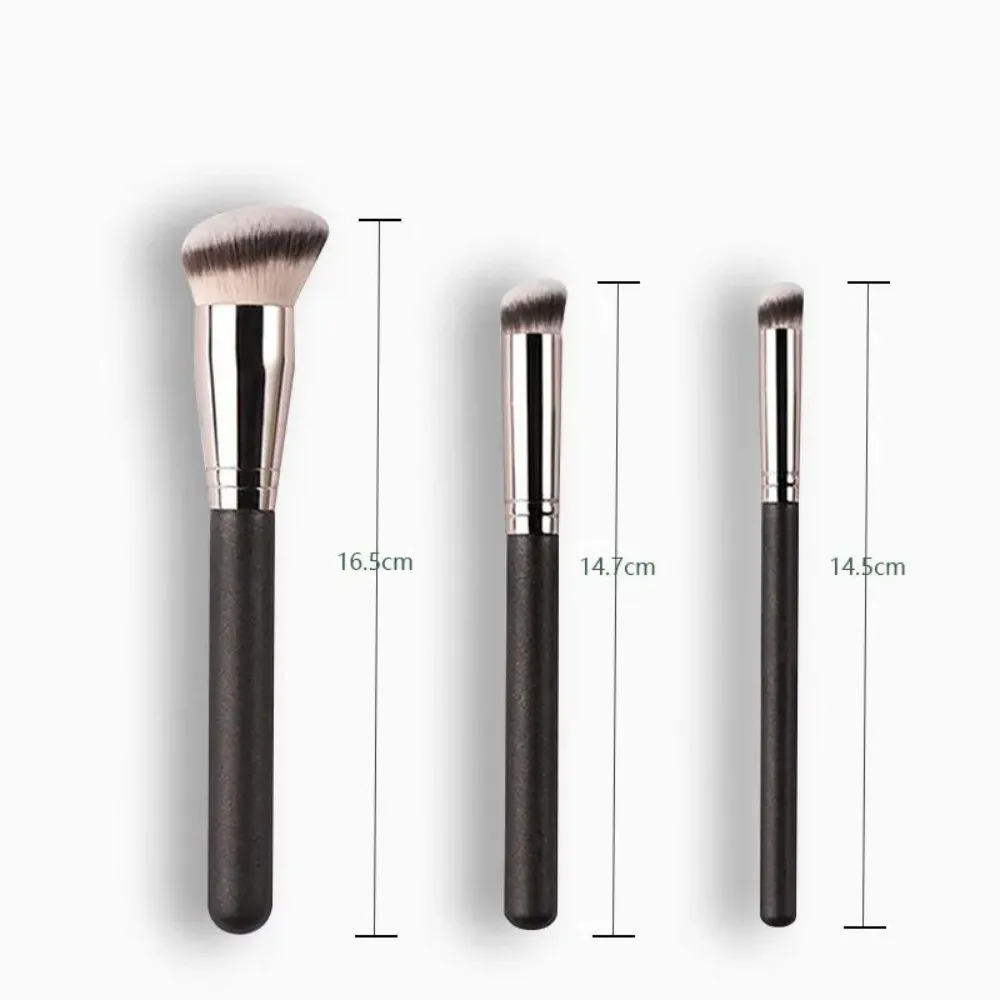 Conjunto de pincéis de maquiagem facial, 1/3 unidades, base em pó, corretivo, creme BB, blush, ferramentas para produtos líquidos e em pó