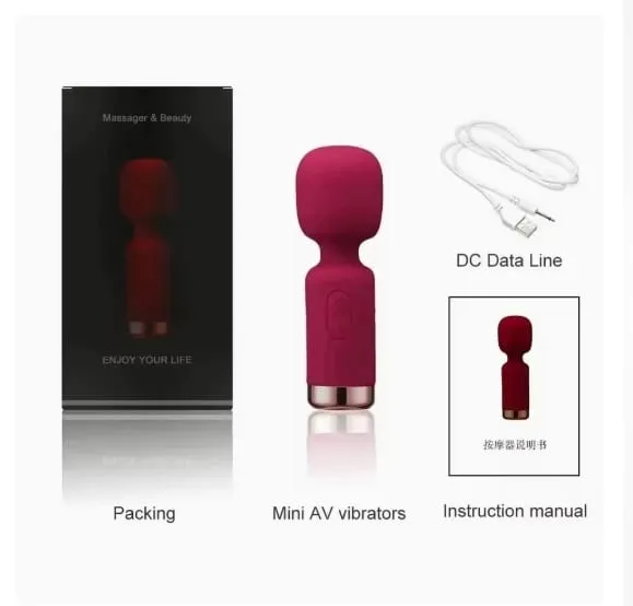 Mini AV Vibrator G Spot Vibration Vagina Anal Clitoris stimulator Dildo vibrator Adult sex Toys for women Masturbation Sex