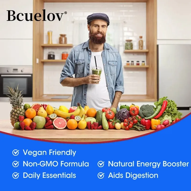 Tägliches Multivitamin für Männer – 22 Vitamine und Mineralien, veganes Nahrungsergänzungsmittel für Energie, Immunität, Verdauung, Haut und allgemeine Gesundheit — image 6
