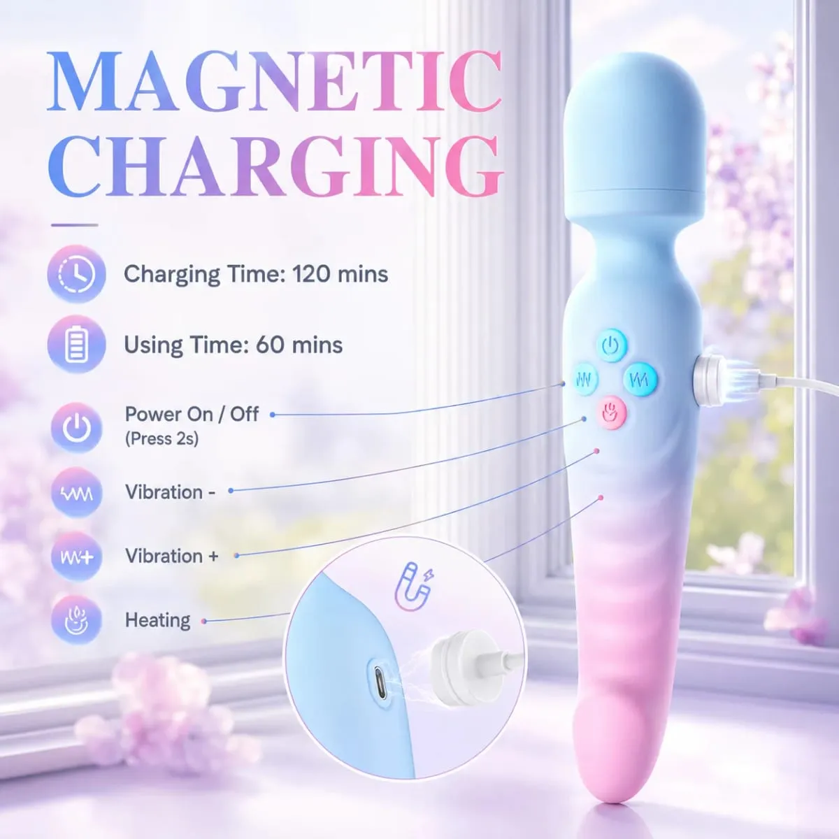 3 IN 1 Dildos G Spot Vibrator For Woman AV Machine Magic love Wand Clitoris Stimulator Female Vagina Massager Adults Sex Toys — image 2