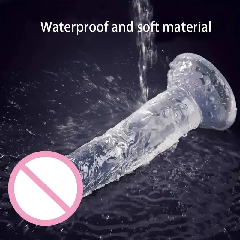ราคาถูก Super นุ่มสมจริงผู้หญิงเร้าอารมณ์ Anal Big Dildo ดูดถ้วย Jelly Dick เพศของเล่น Clitori ช่องคลอด Masturbators อวัยวะเพศชาย — image 5