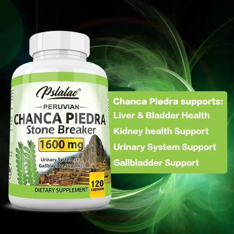 Chanca Piedra 1600mg - Kidney Support Supplement Clears Kidney Stones and Gallstones