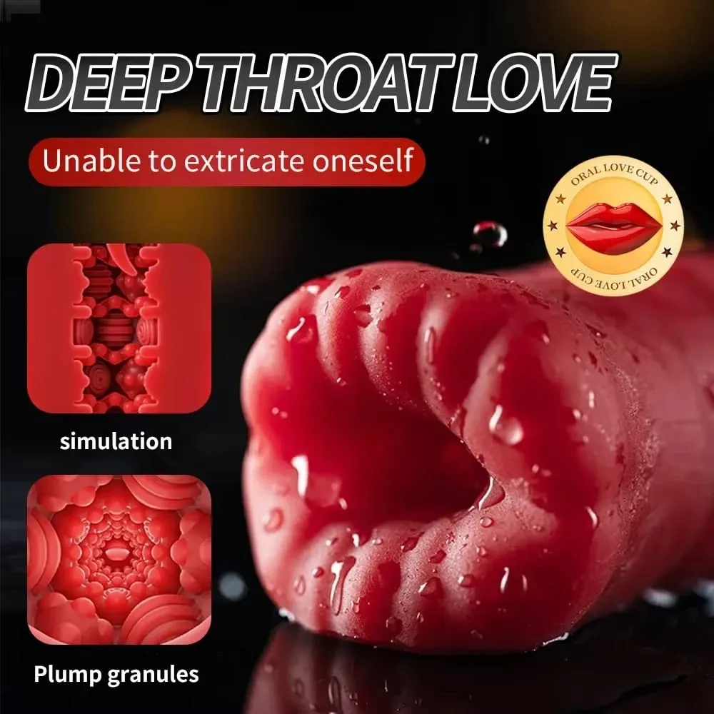 Automatic Male Masturbator Cup Vibrator Tongue Licking Blowjob Real Vagina Pocket Pussy Penis Oral Sex Toy For Adult Men Sex