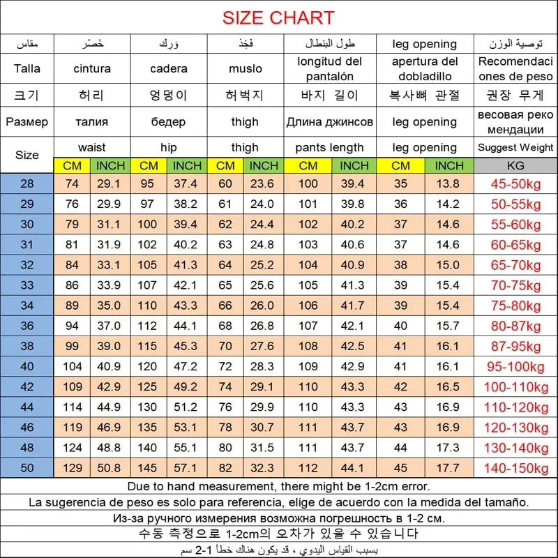 Men's Jeans Pants Big Size 50 High Stretch Denim Fabric Large Size Pants for 45-150kg Jeans Hombre Wide Leg Jeans Pantalon Homme — image 2