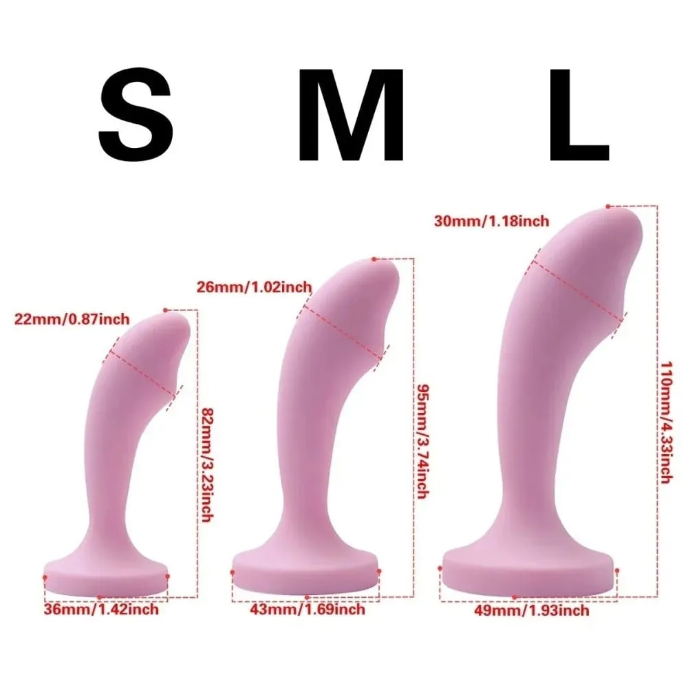Silicone Anal Plug for Women 3 Sizes Butt Plug Crystal Base Anal Sex Toys For Woman Men Anus Dilator Stimulation Trainer Adults — image 3