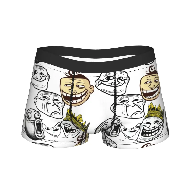 Rage Comic Trollfac Trunk Funny Anime Pouch Underwear Hot Sale Corak Boxer Brief Selesa Lelaki Seluar Dalam Plus Saiz — image 12
