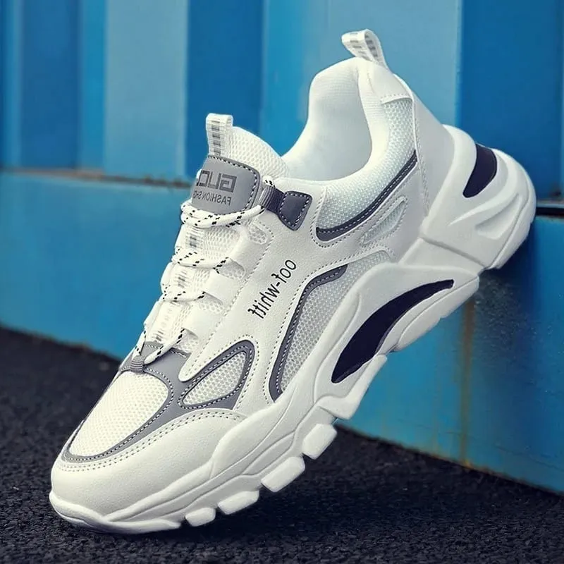 Spring 2026 Men's Trendy Breathable Mesh Sneakers Casual Running Dad Shoes Versatile Ins Style - New Arrival