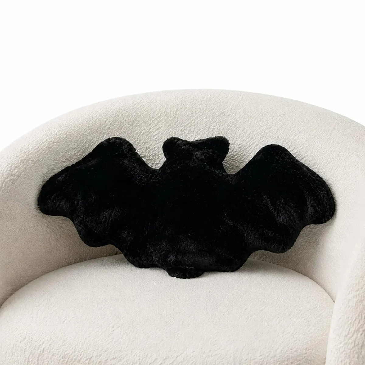 Halloween Bats Plush Pillow Halloween Decorative Pillow Furry Bat Plush Pillows for Halloween Decorative Home Sofa Bed