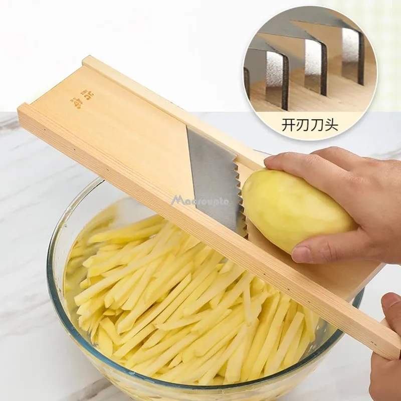 Vegetables Cutter Stainless Steel Blade Manual Chopper Potato Cucumber Carrot Slicer Grater Corrugated Slicer Kitchen Gadgets