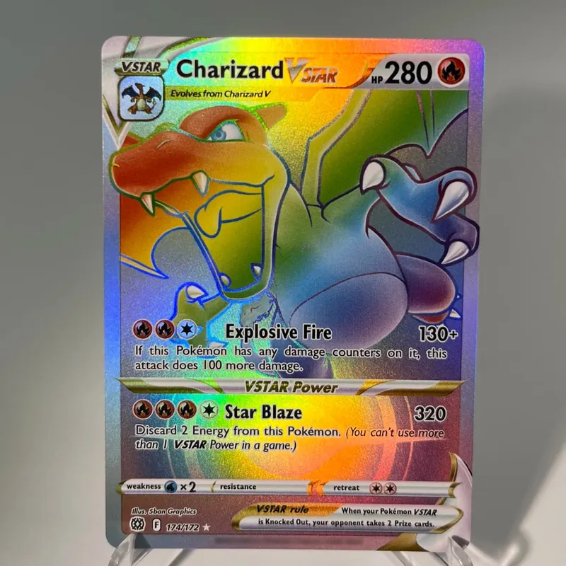 Pokémon GO PKM Cards PTCG6-E GX Rainbow Mewtwo V Dragonite VSTAR Rare Collection Battle Toys Gifts for Hobbies — image 18
