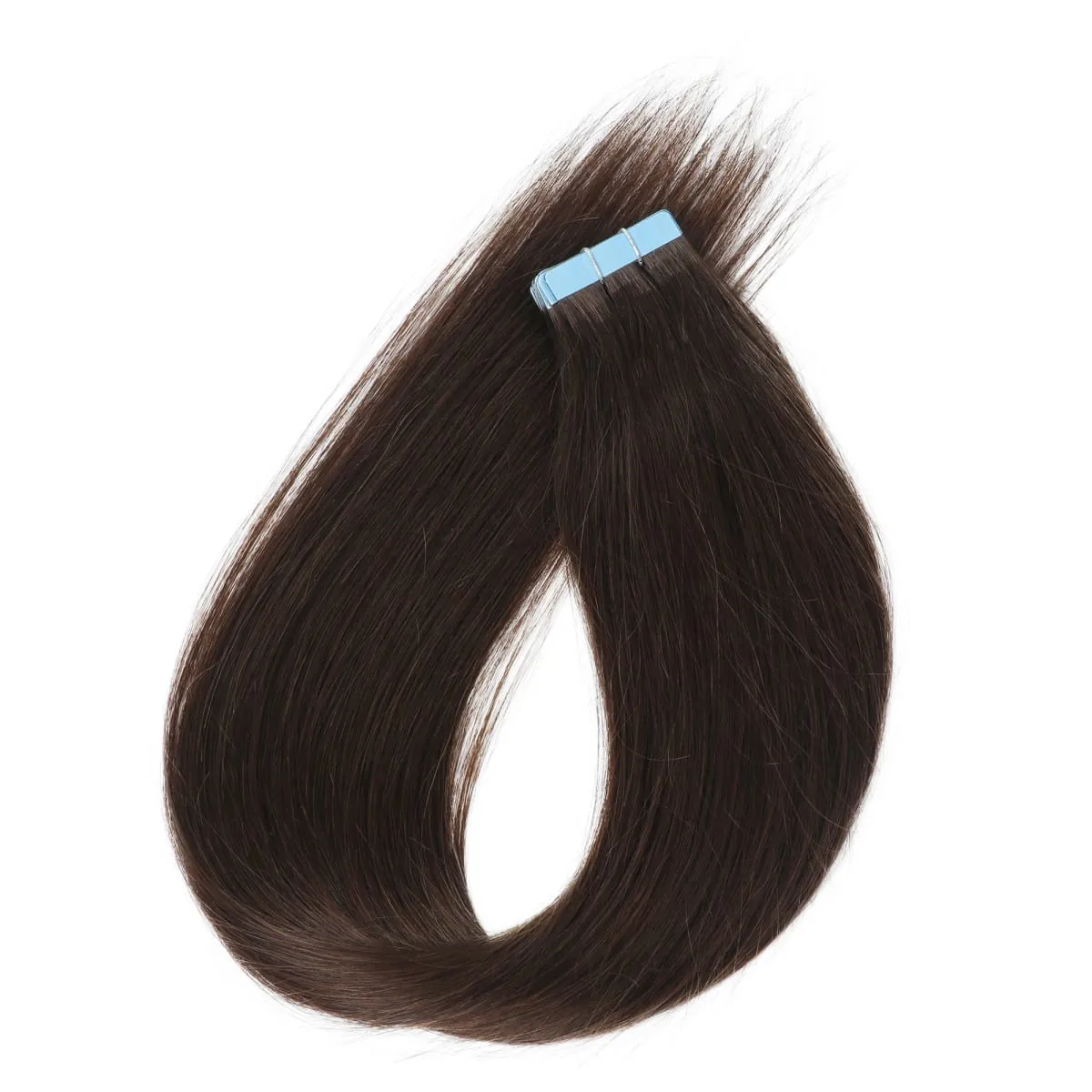 High Quality Silky Soft Remy Human Hair Extensions 12 Inch-20 Inch Tape Hair Wear Resistant Durable Silky Soft PU Seamless Add Length Volume — image 9
