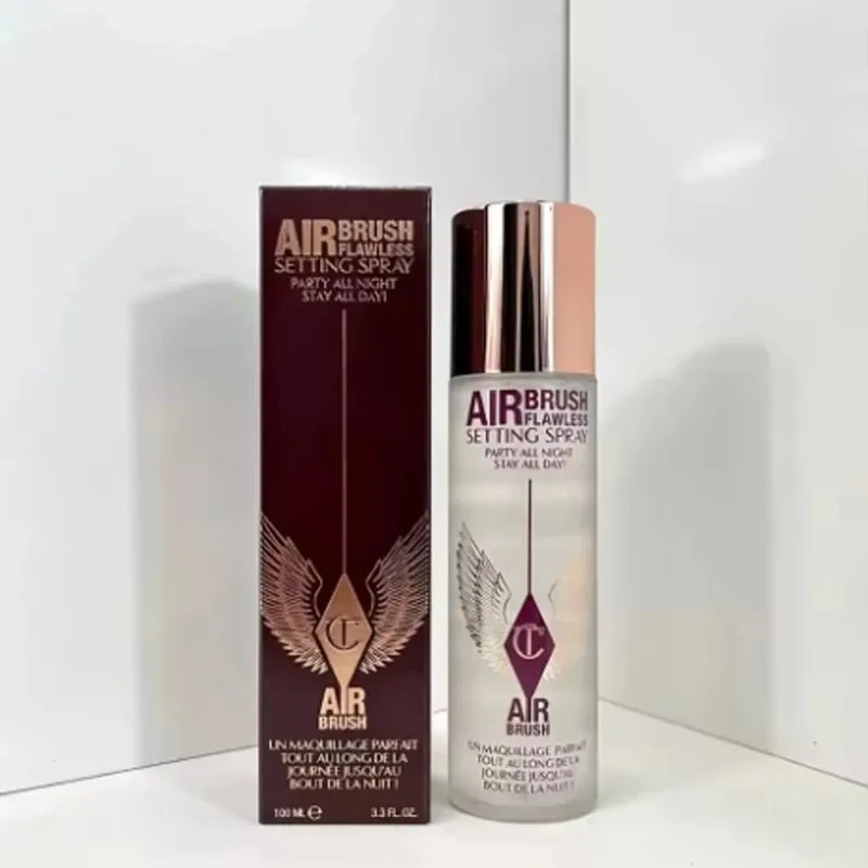 Charlotte Highlighter Foundation Continuamente Textura da Maquiagem Hidratante Corretivo Fixador Spray Essência Tilbury Cosmetic