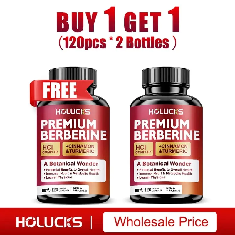 Berberine Supplements with Cinnamon & Turmeric Support Metabolic Health Immune Balance & Wellness for Daily Life