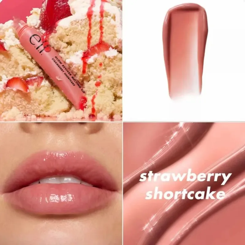 ELF Lip Gloss Natural Shine&Blush Υγρό Αδιάβροχο και Ανθεκτικό στον Ιδρώτα Εύκολα μουτζουρωμένο Ελαφρύ και μακράς διαρκείας μακιγιάζ — image 7