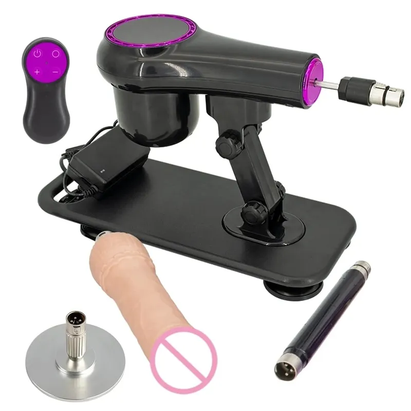 Portable Sex Machine Adjustable Speed Angle Automatic Wireless Control for Woman Man Masturbating Pumping Gun Sex Toys
