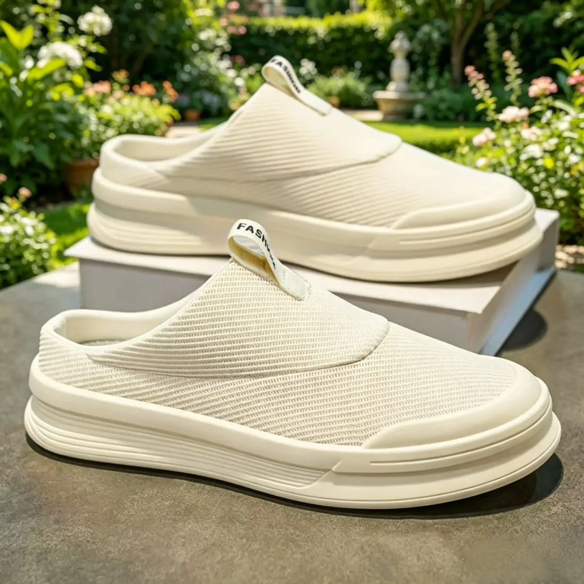 Summer Half Slipper Men's Shoes Breathable Casual Comfortable Sport Sneakers for Home And Outdoor Use Clearance Free Shipping — image 1