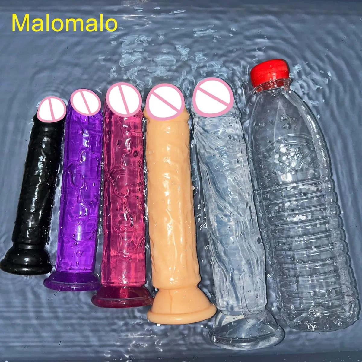 Cheap 5 Colors Small Transparent Dildo Suction Cup Jelly Dick Women Erotic Anal Sex Toys Soft Clitori Vaginal Masturbators Penis