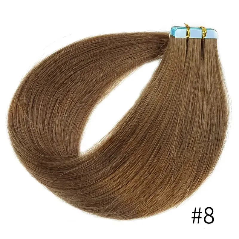 Doreen Tape in Hair extensions 100% Human Hair Material 16 to 24 inch 50g/set Natural Black Hair Extensions Real Human Hair — image 12