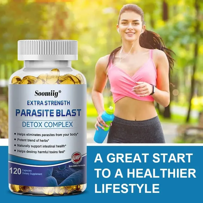 Parasite Express - suplemento natural para a saúde intestinal que limpa o cólon, desintoxica e limpa, aumenta a imunidade do fígado