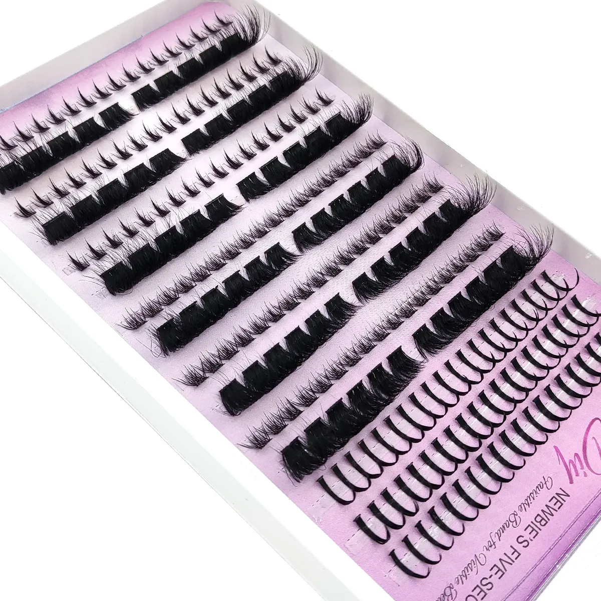 New Fluffy 60D-200D Bottom&Spiky Lashes Clusters Volume Individual Lashes Cluster Extensions Spikes Lashes Clusters eye — image 6
