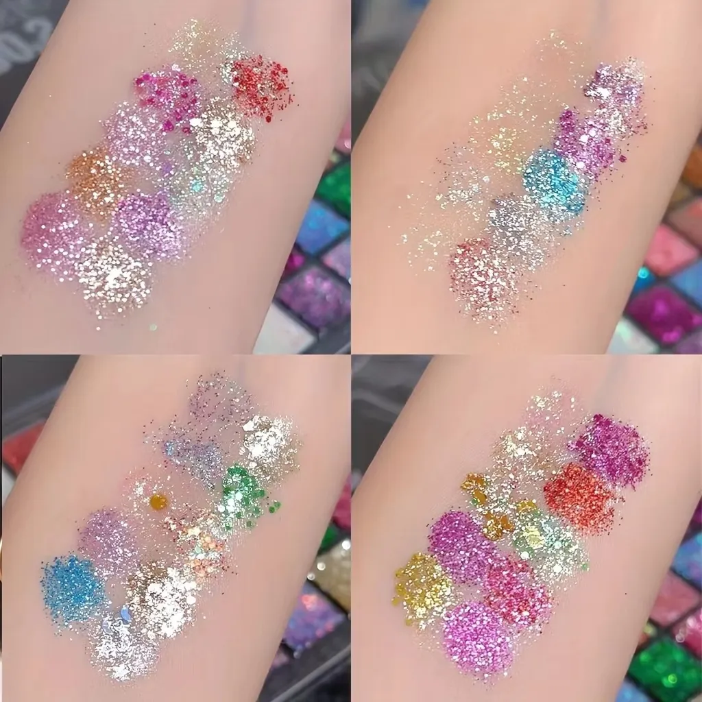 40 Colors Eyeshadow Palette - Matte & Glitter Eye Makeup High Pigmentation Blendable Creamy Texture Long-Lasting Eye Makeup — image 5