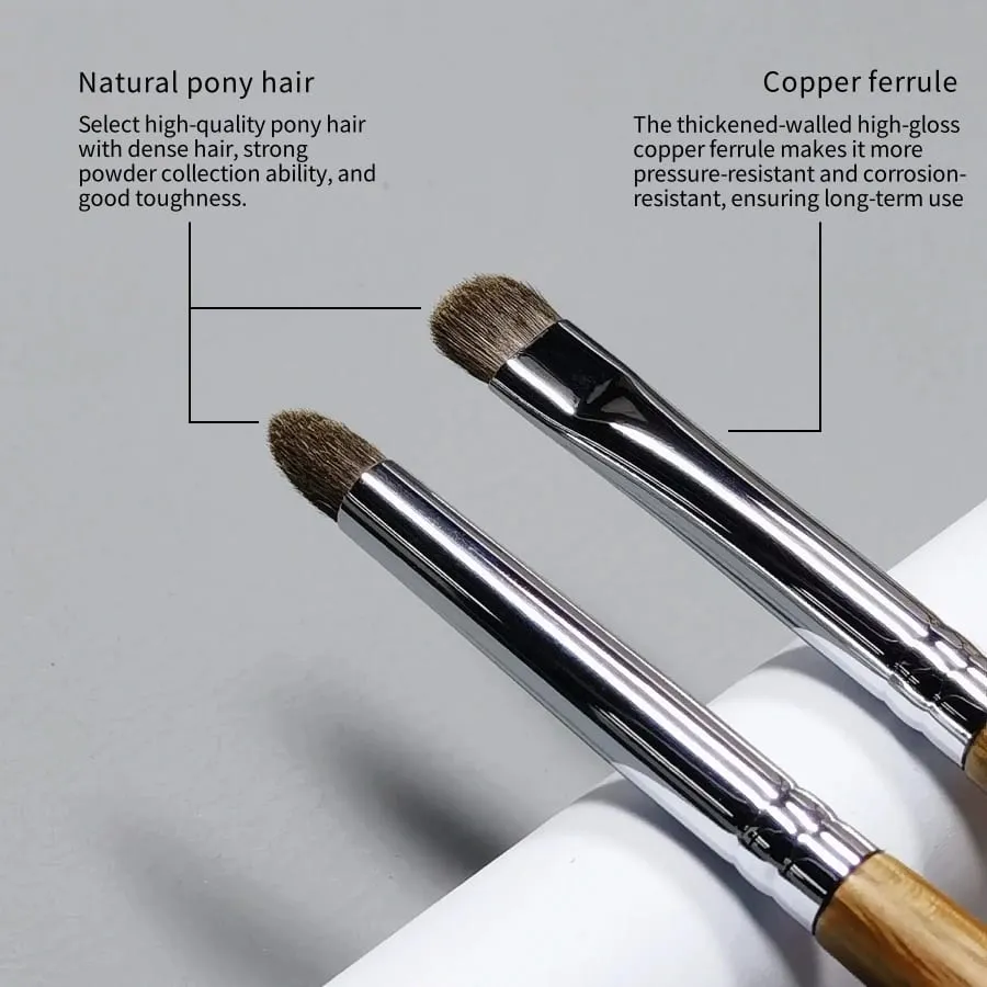 Eyeshadow Brush Precise Details Eye Shadow Makeup Brushes Soft Natural Pony Hair Make Up Tools — image 2