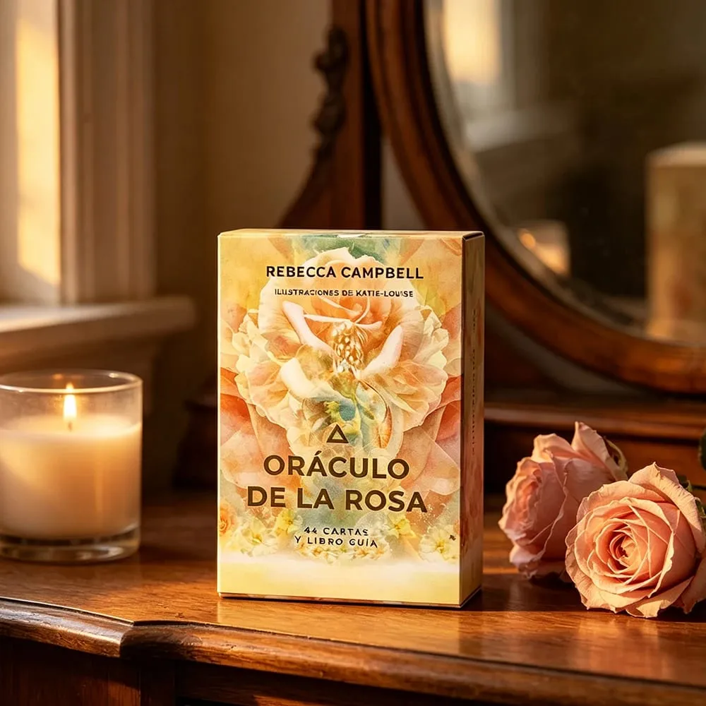 10*7CM Oráculo De La Rosa Oracle Cards 44 Cards Mysterious Divination Deck Spiritual Reading Cards Game for Women Gift