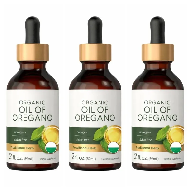 Organic Oil of Oregano Liquid Drops Vegan Herbal Supplement Daily Nutritional Support 60ml Per Bottle — image 9