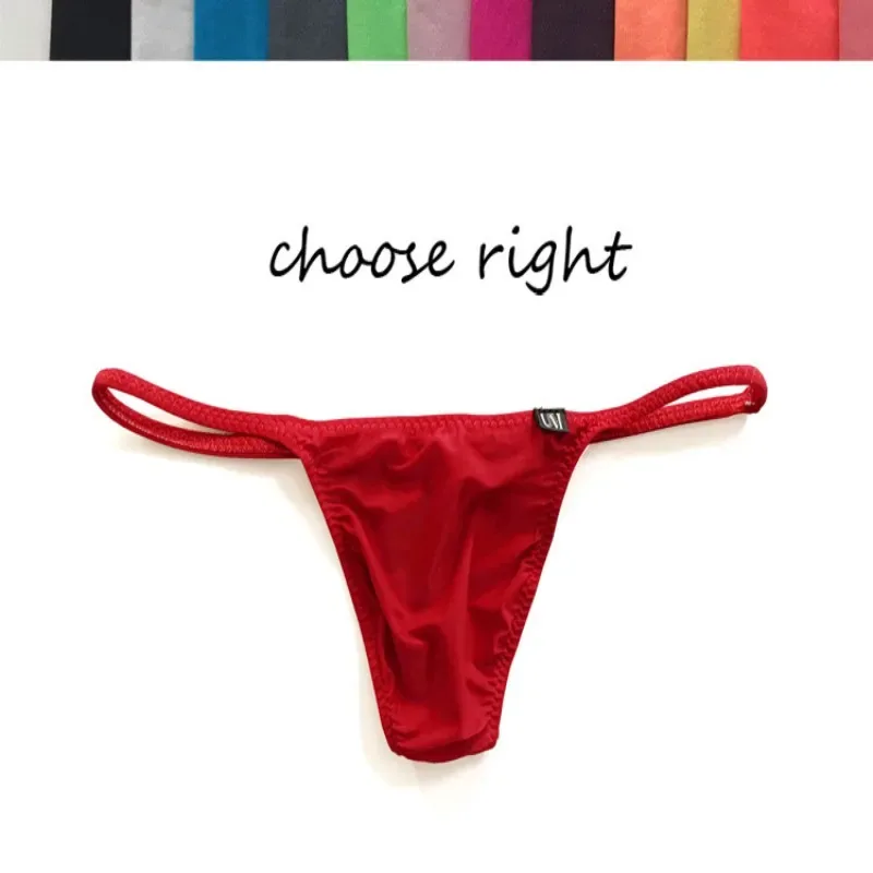 Seluar Dalam Seksi Pinggang Rendah Separuh Lutsinar Nipis Seluar Dalam Ketat Fitting Tanpa Beg G-Strings Pilihan Musim Panas Panas