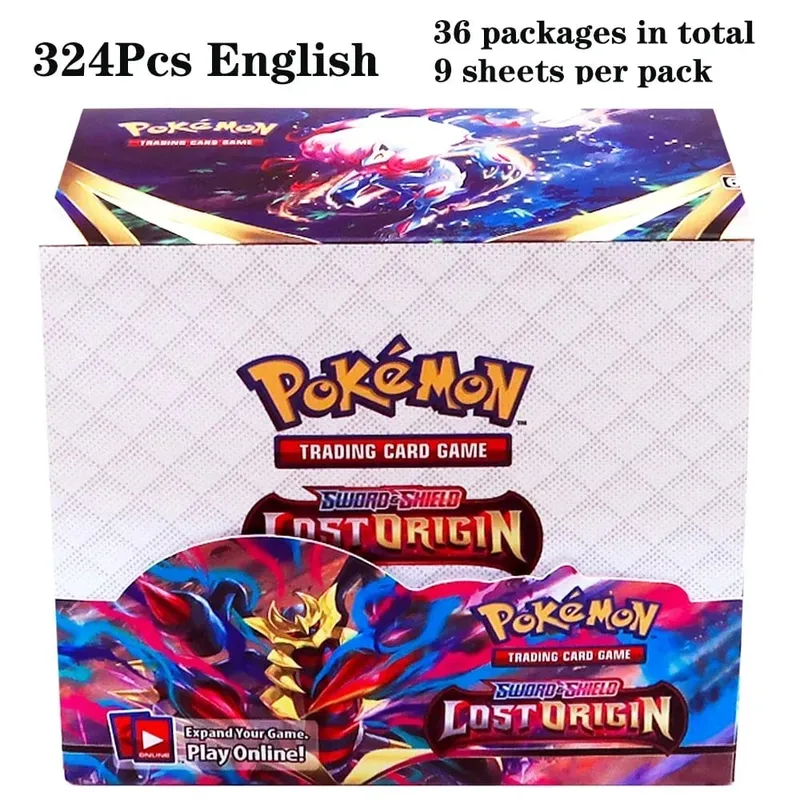 324Pcs Pokemon TCG: Sword & Shield Tempest Bonds Booster Box Trading Card Game Pokemon Card Kids Toys Board Game