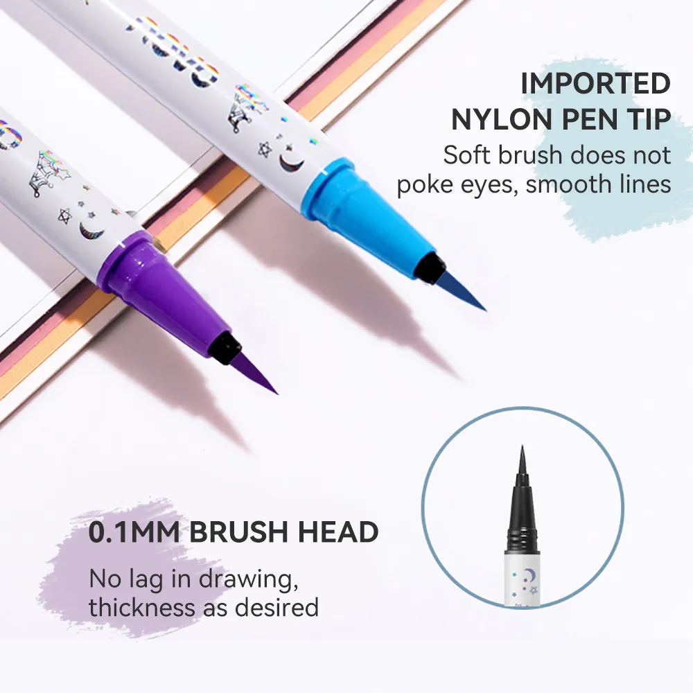 Colorful Eyeliner Multi Color Eyeliner Slim Pen Smoothly Outlines Creative Eye Makeup Eye Makeup