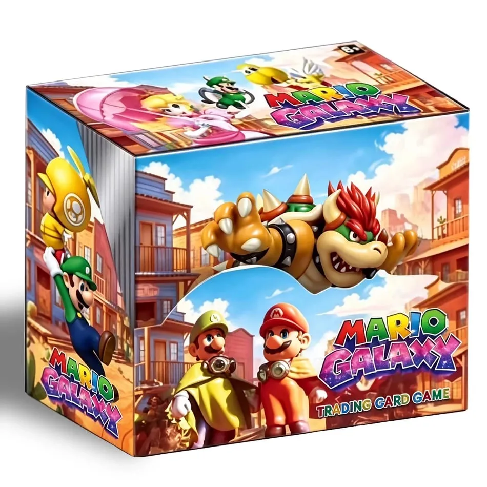 New 36pcs Mario Bros Game Cards Super Mario Trading Card Collection Action Figure English Booster Pack Battle Toy Gift — image 3