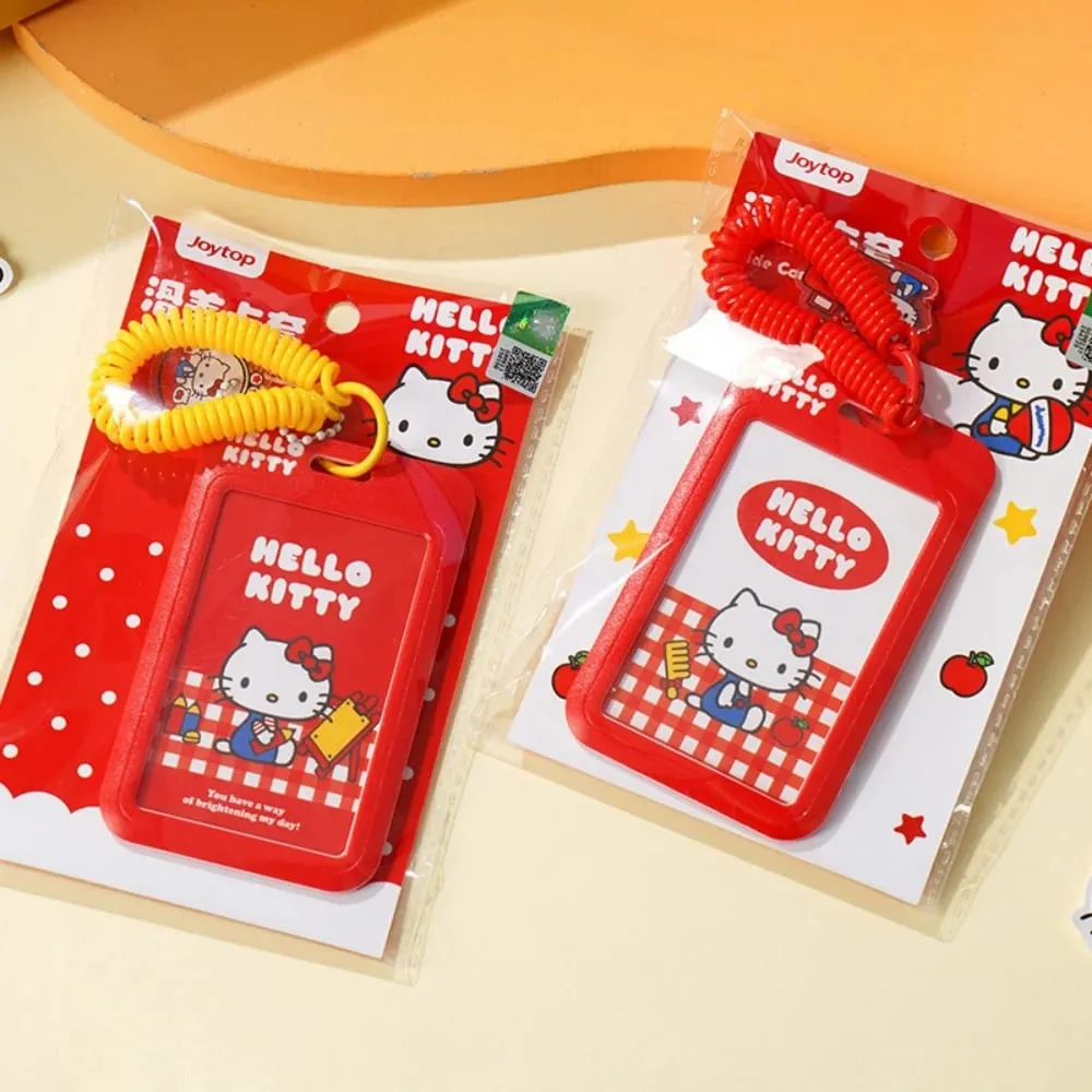 Genuine Sanrio Hello Kitty ID Card Holder Neck Strap Door Badge Holder Lanyards Keychain Work Credential Case Girls Gifts — image 2