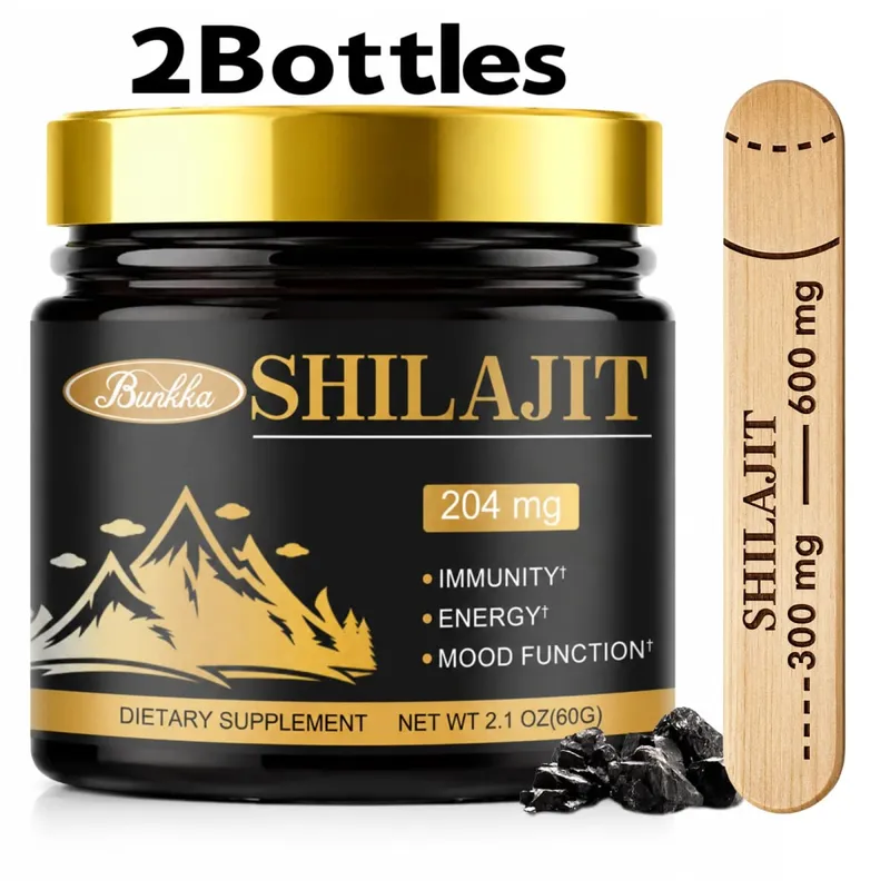 Shilajit Resin Original Pure 100% Himalaya Beauty Health Supplement Non-GMO Brain Memory Cognitive Energy Level Hormonal Balance